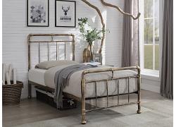 3ft Single Retro bed frame. Antique Bronze metal frame. Industrial style 1